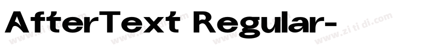 AfterText Regular字体转换